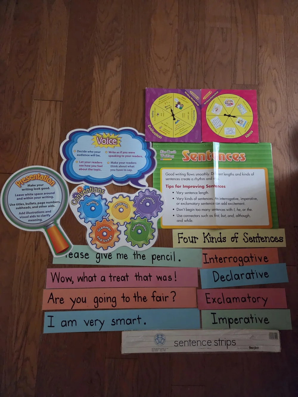 Classroom Sentence Strips & Writing Center Set - Multicolor